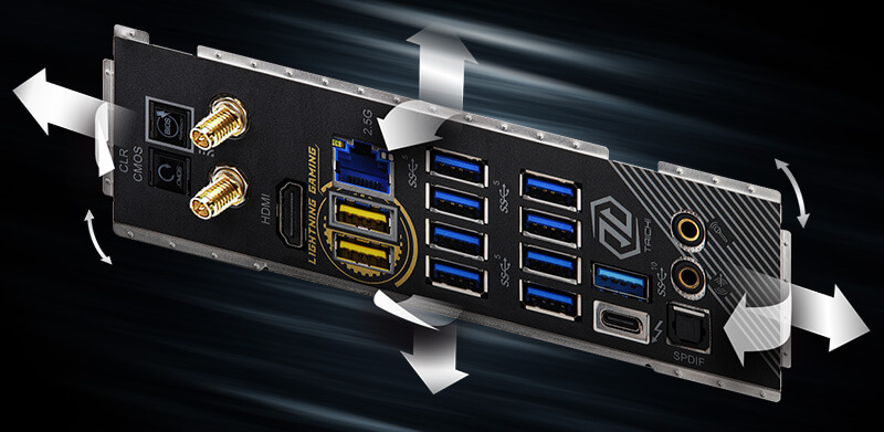 Flexible Integrated IO Shield